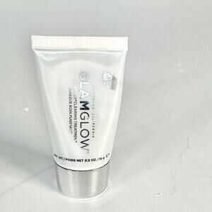 GlamGlow SuperMud Clearing Treatment Mask Excess Oil Travel .5 fl oz 15g New